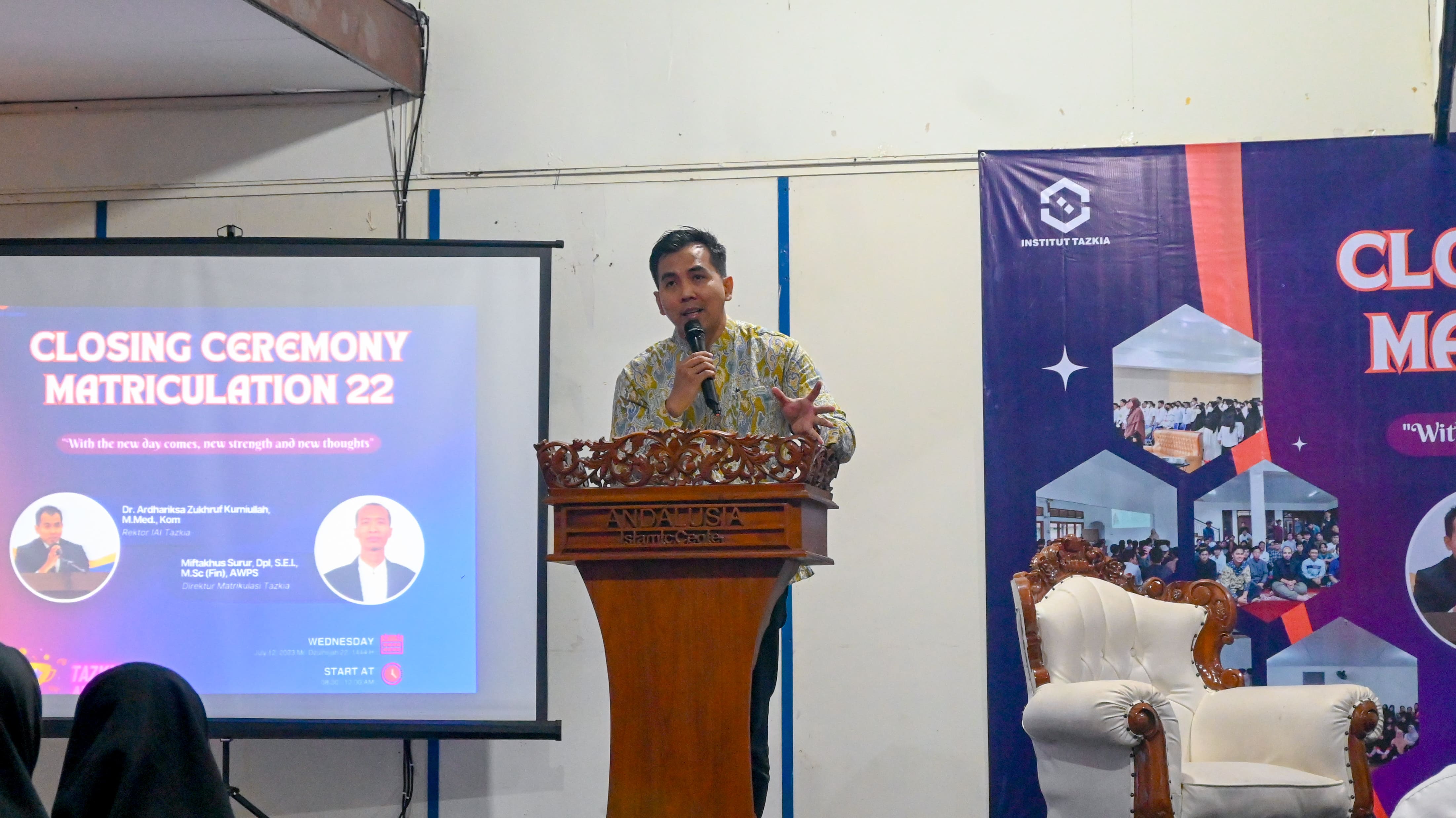 closing tazkia dengan rektor