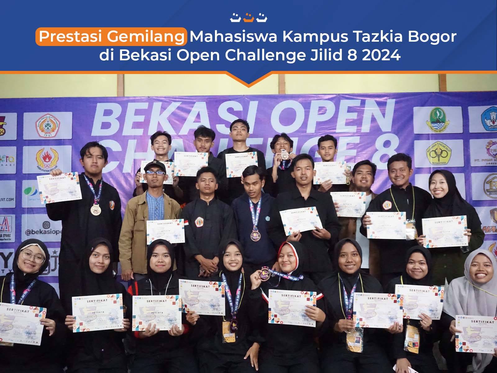 Prestasi Gemilang Mahasiswa Kampus Tazkia Bogor di Bekasi Open Challenge Jilid 8 2024